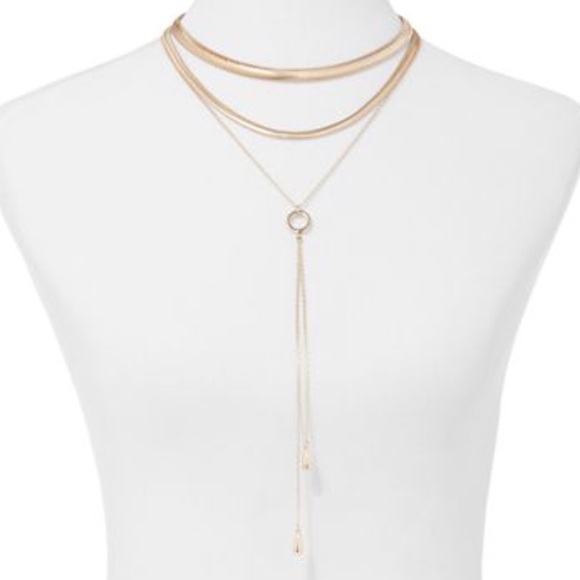 Jewelry - 💢last one 💢 collar and bolo lariat gold necklace